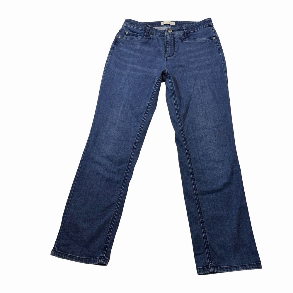 J. Jill Jeans Women's Size 6 Petite Denim Smooth Fit Straight Leg Medium Wash